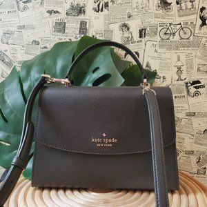 NWT Kate Spade Darcy Leather Top Handle Satchel Crossbody in Black